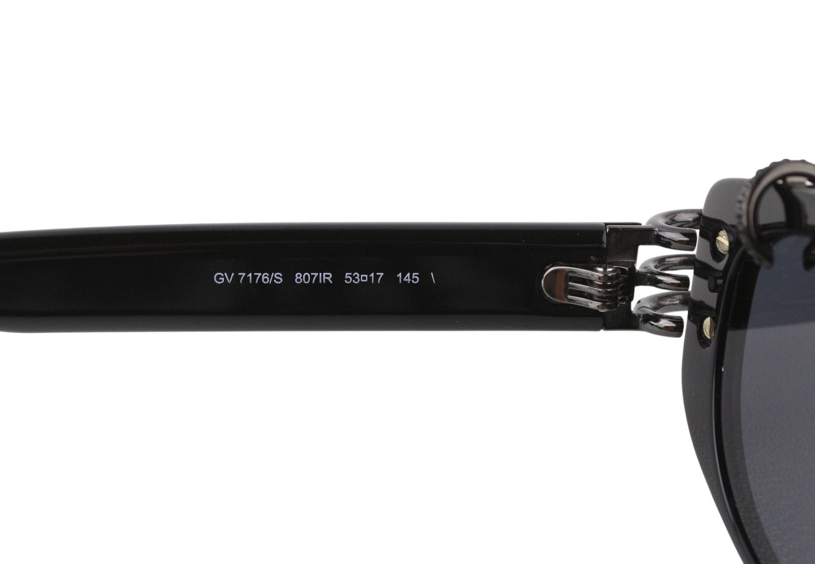 GIVENCHY GV 7176/S Women Sunglasses OS Black Cat-Eye Tinted Casual Logo RRP€255