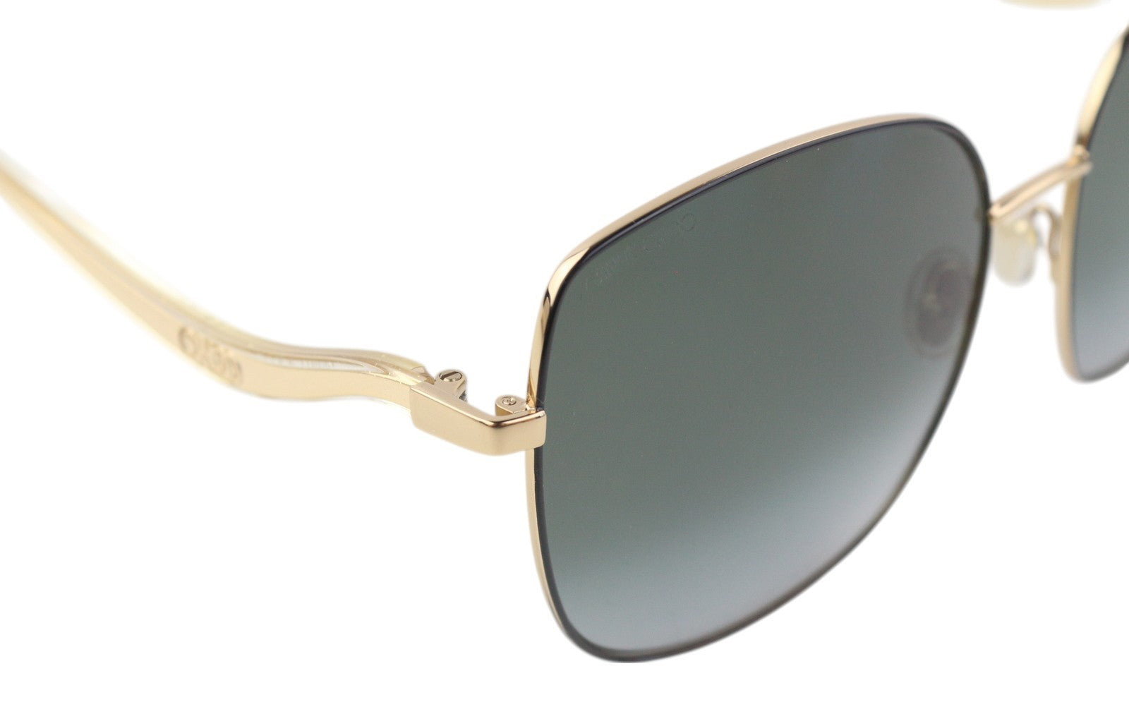 JIMMY CHOO Mamie/S Women Sunglasses OS Gold Tone Frame Tinted Square RRP$319