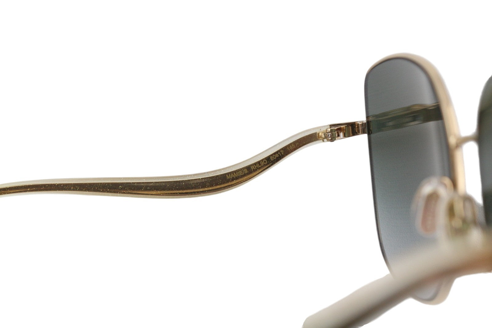 JIMMY CHOO Mamie/S Women Sunglasses OS Gold Tone Frame Tinted Square RRP$319