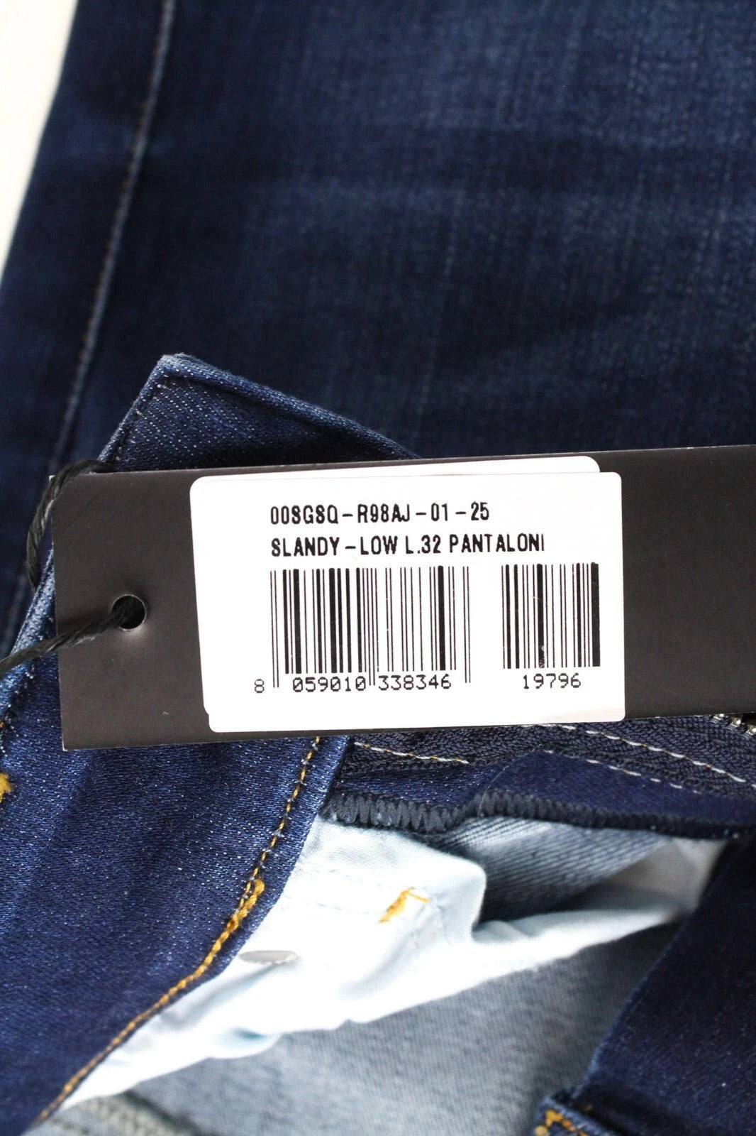 DIESEL Slandy-Low R98AJ Women's W25/L32 Slim Skinny Blue Stretch Fit Jeans