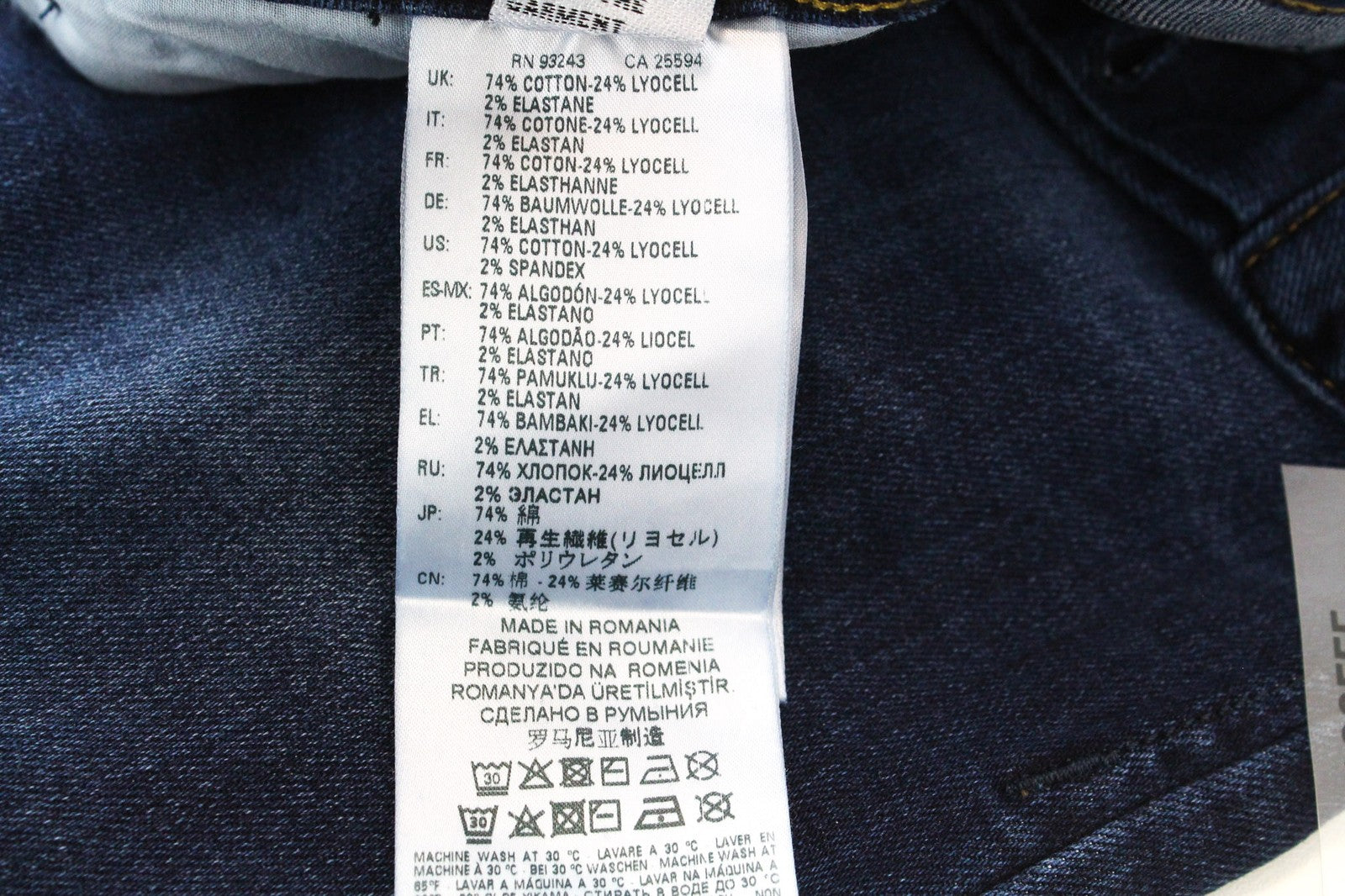 DIESEL D-Bazer 083AT Men's W26 Tapered Fit Boys Washed Blue Stretch Jeans