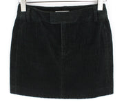 SUISTUDIO Women's Mini Skirt W29 Corduroy Dark Green Casual Short Style