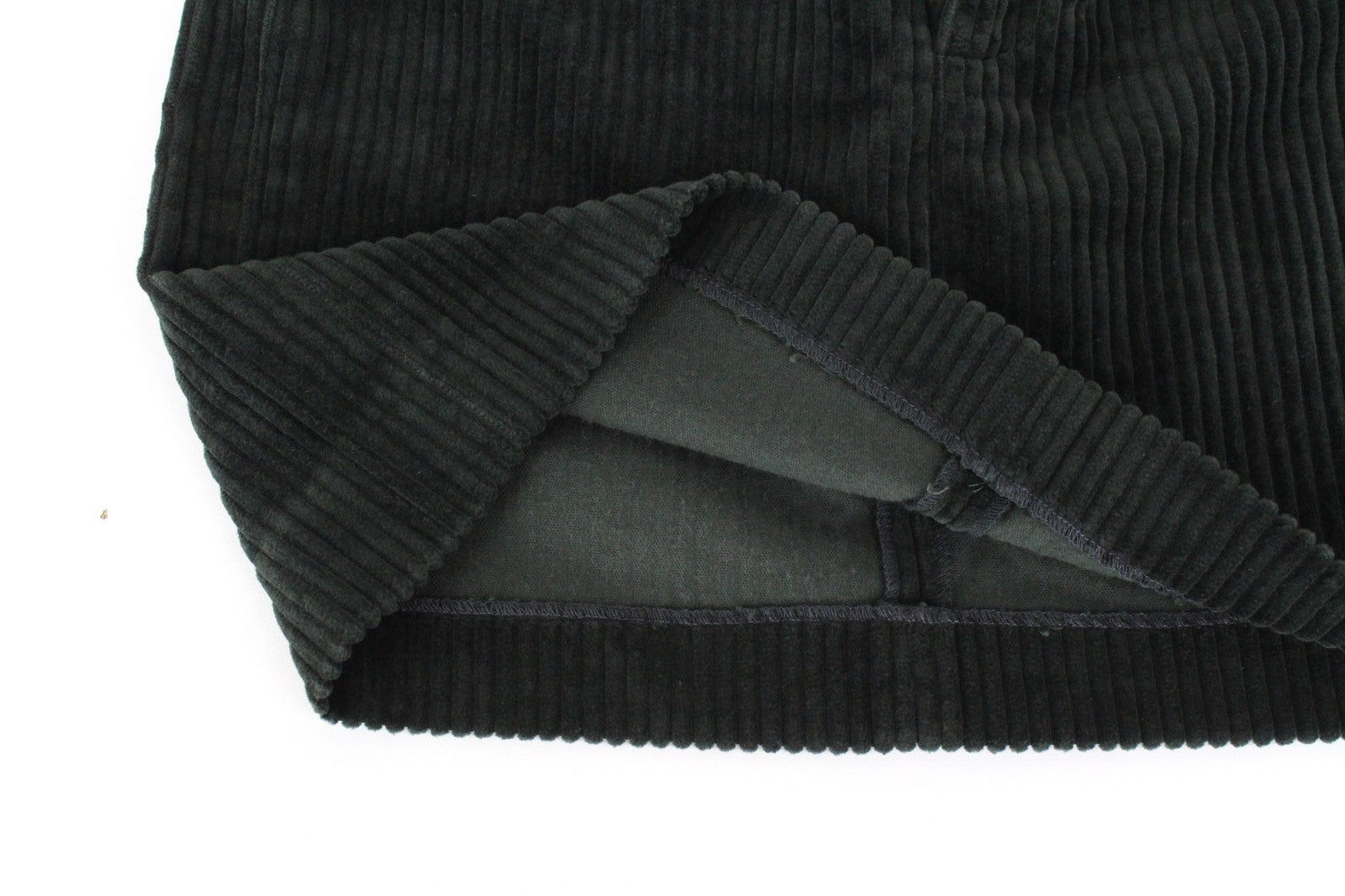 SUISTUDIO Women's Mini Skirt W29 Corduroy Dark Green Casual Short Style