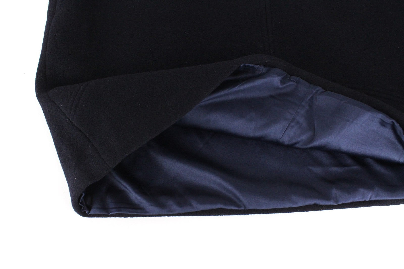 SUISTUDIO Aspen Women's Skirt UK18 Navy Blue Wool Classic Short Formal