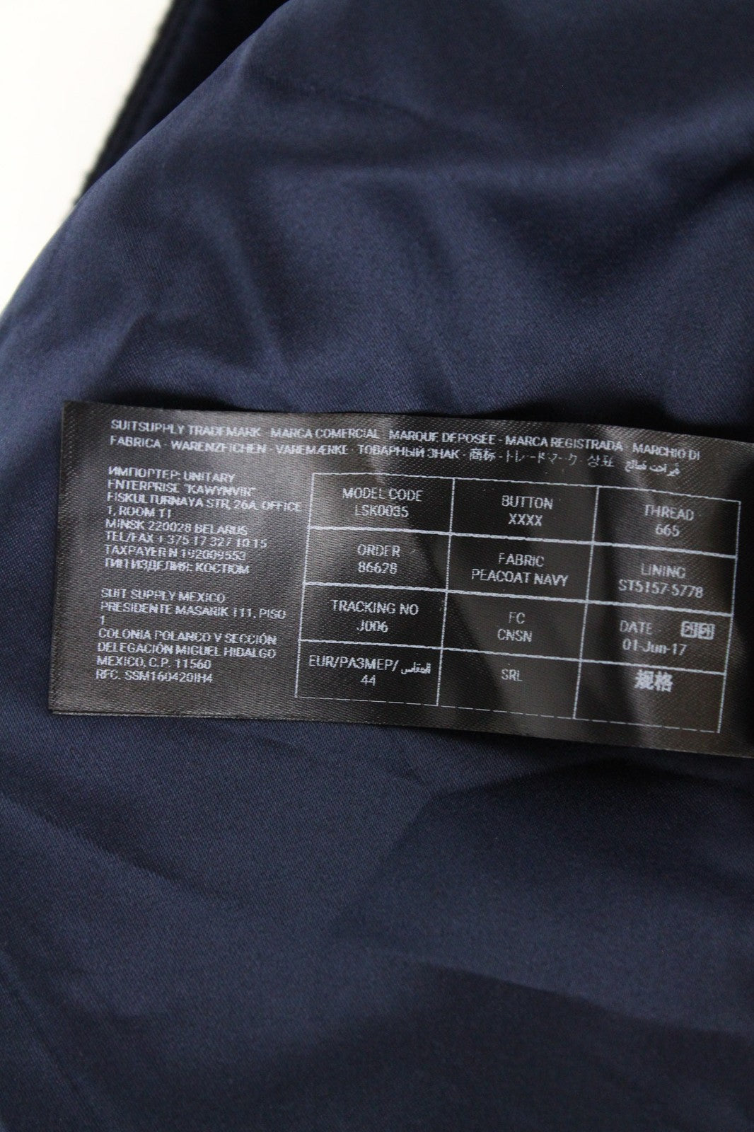 SUISTUDIO Aspen Women's Skirt UK18 Navy Blue Wool Classic Short Formal