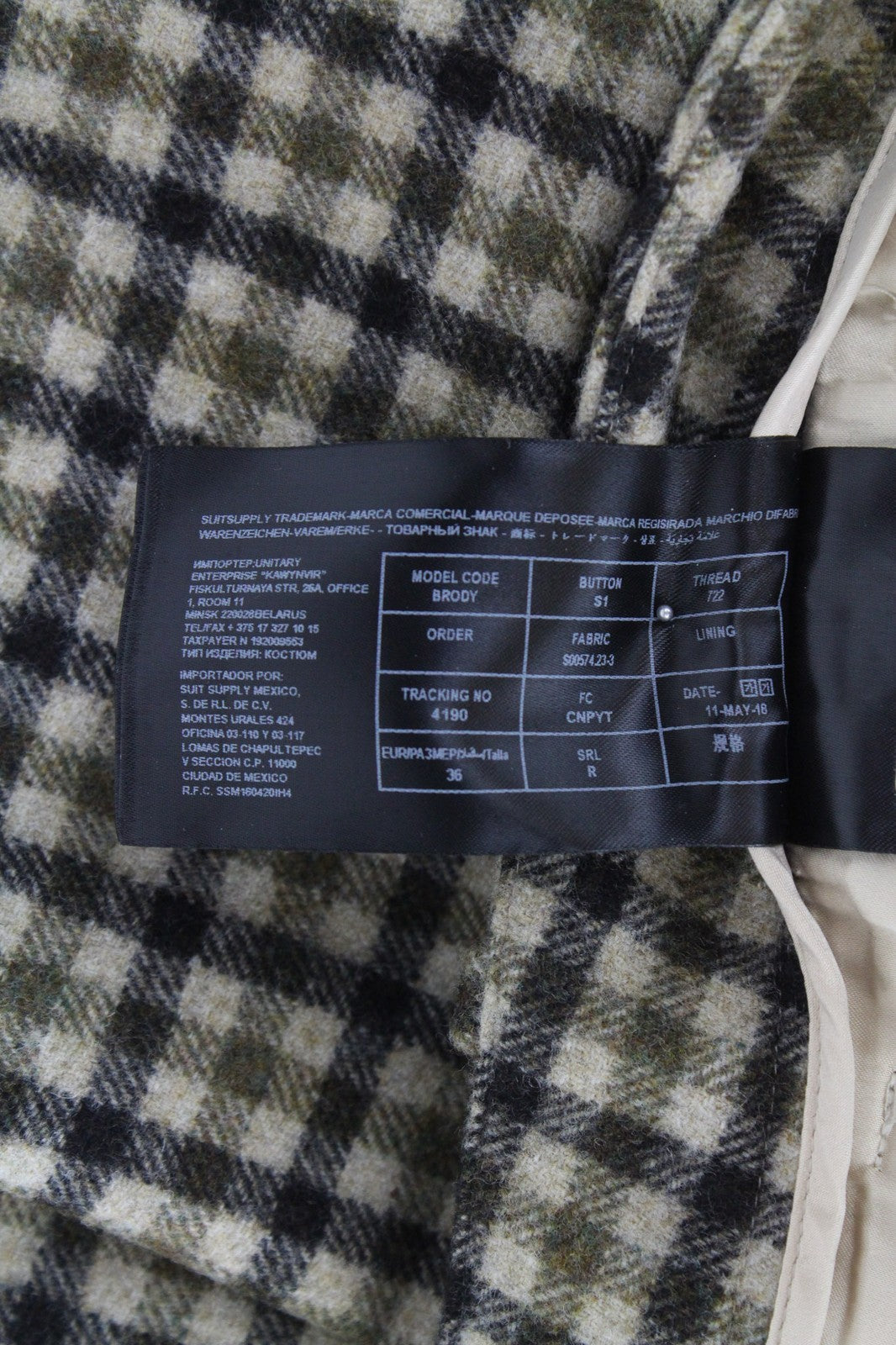 SUISTUDIO Robin Women's UK10 Cropped Pure Wool Pleated Grey Checked Pants