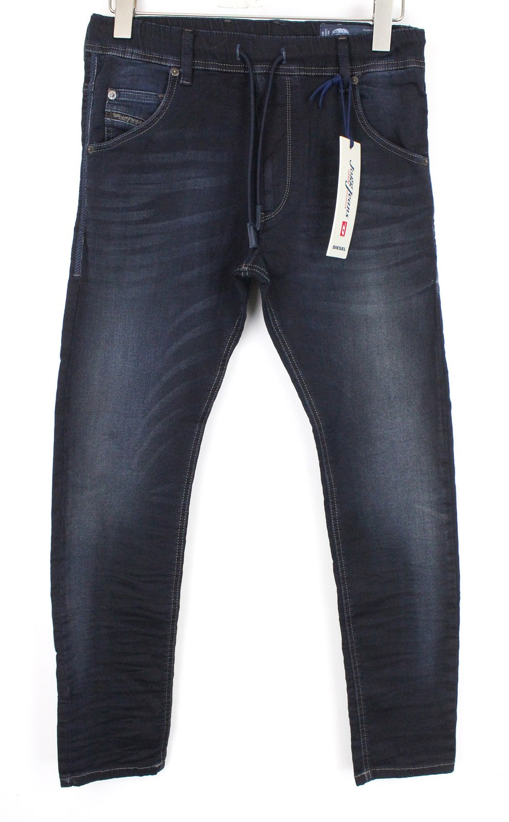 DIESEL Krooley-NE 0686F Boys W26 Jogg Slim Carrot Blue Cotton Sweat Jeans