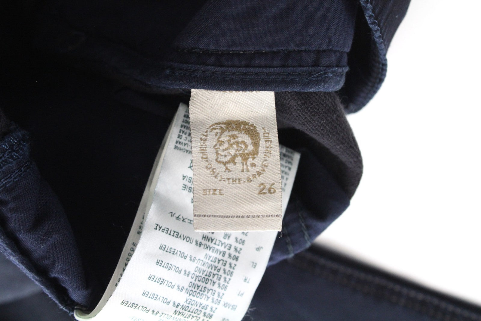 DIESEL Krooley-NE 0686F Boys W26 Jogg Slim Carrot Blue Cotton Sweat Jeans