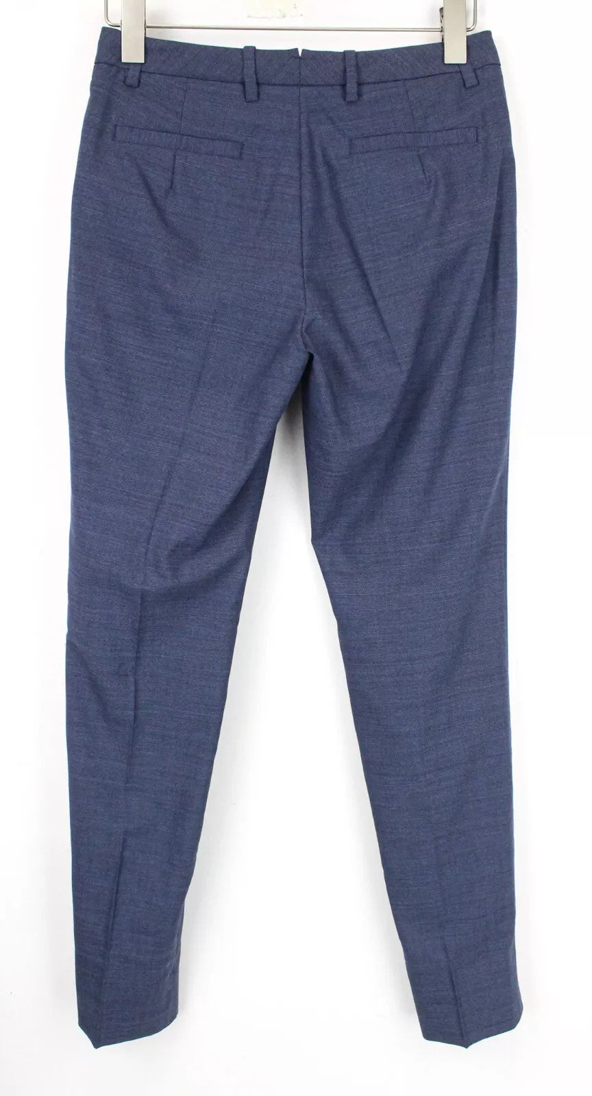 SUISTUDIO Robin Women's UK8R Pleated Blue Classic Formal Fit Trousers