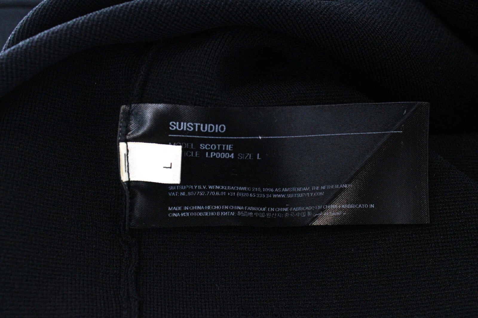 SUISTUDIO Scottie Women's Skirt L Black Classic Pull-On Stretch Formal