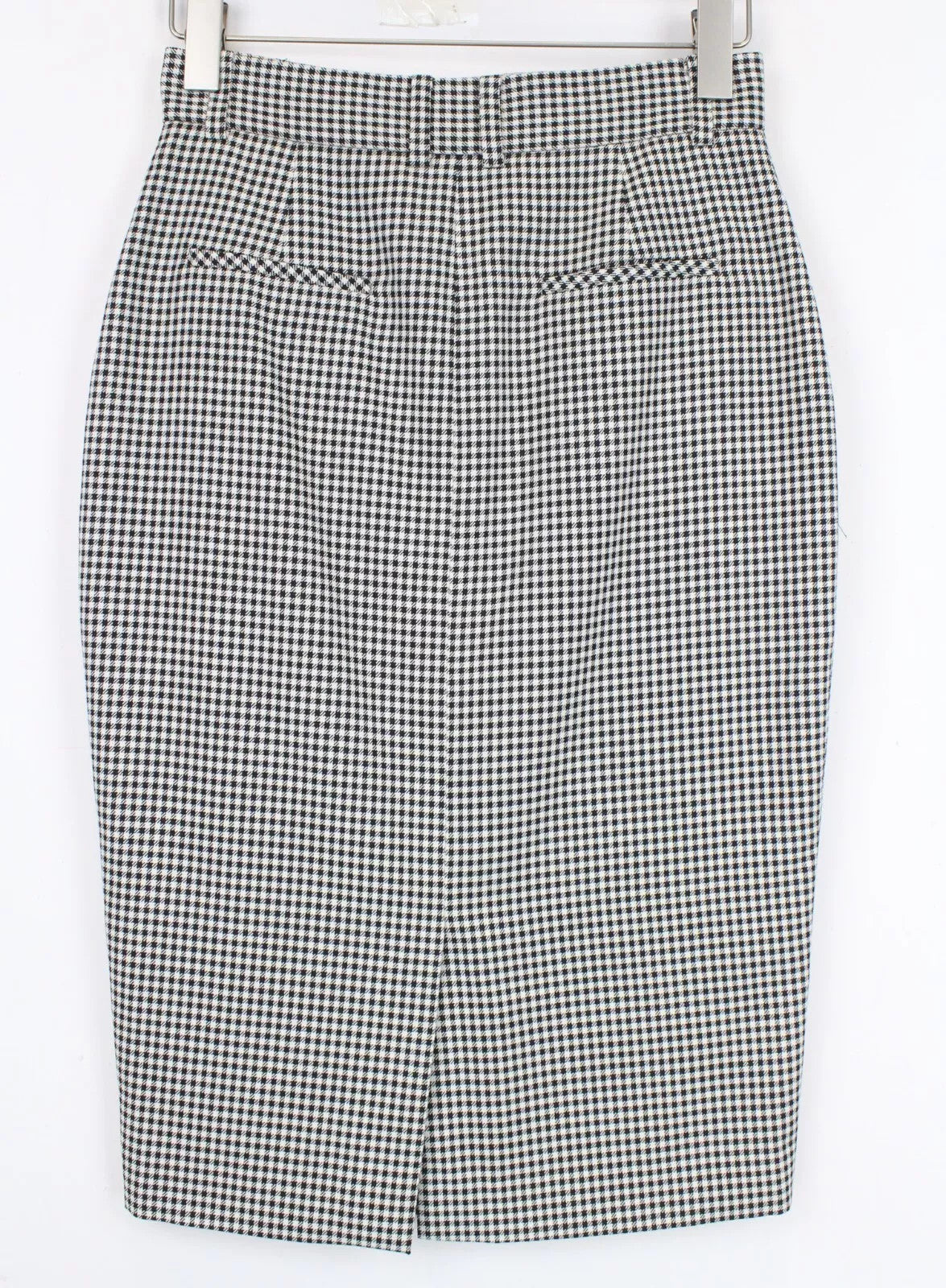 SUISTUDIO Edan Women's Skirt EU34 Houndstooth Pattern Formal Black White