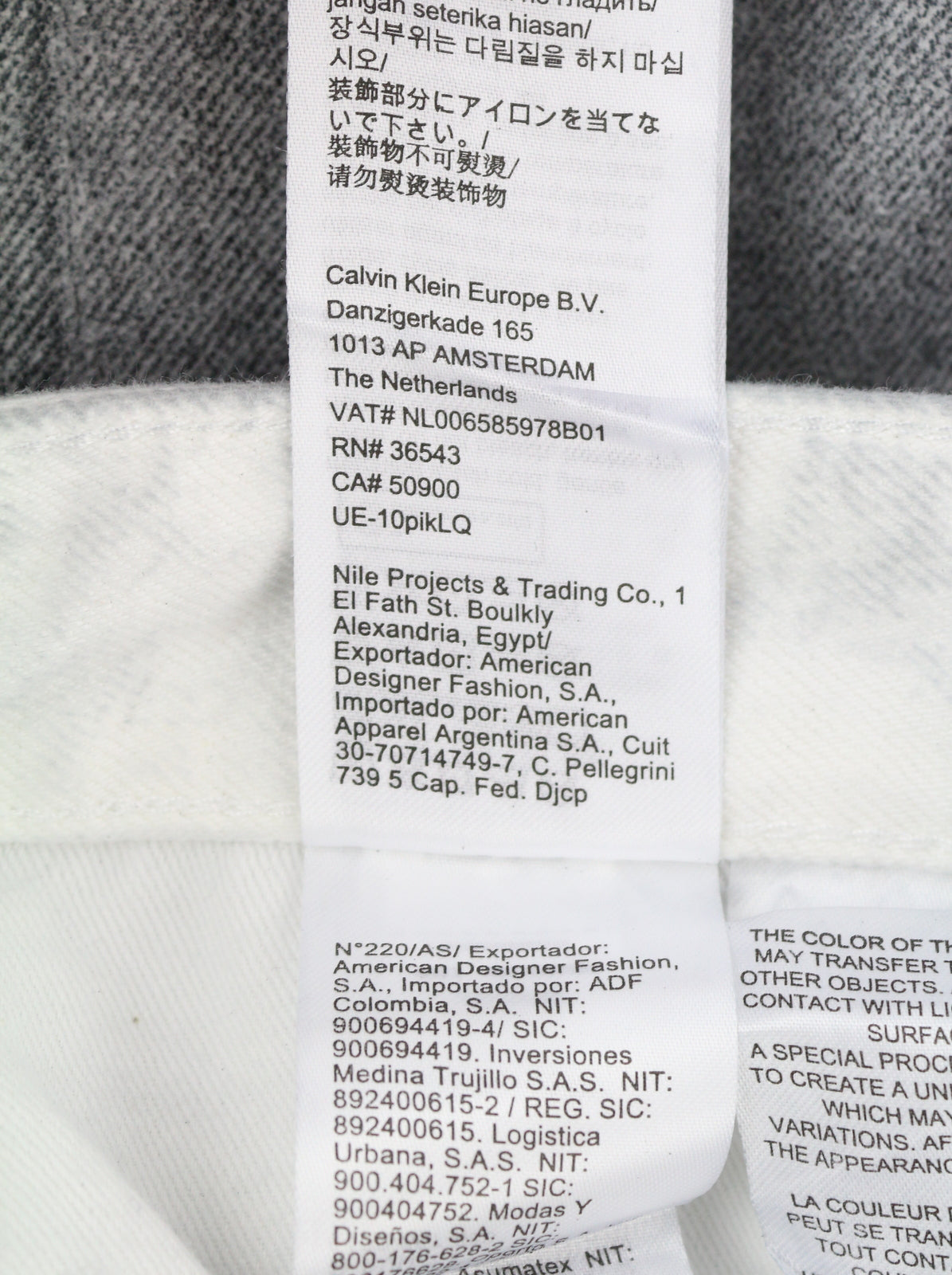 CALVIN KLEIN 90's Straight Men Jeans W30 Grey Washed Coated Zip Fly RRP€169