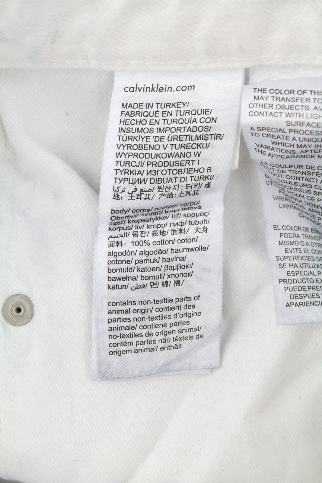 CALVIN KLEIN 90's Straight Men Jeans W30 Grey Washed Coated Zip Fly RRP€169