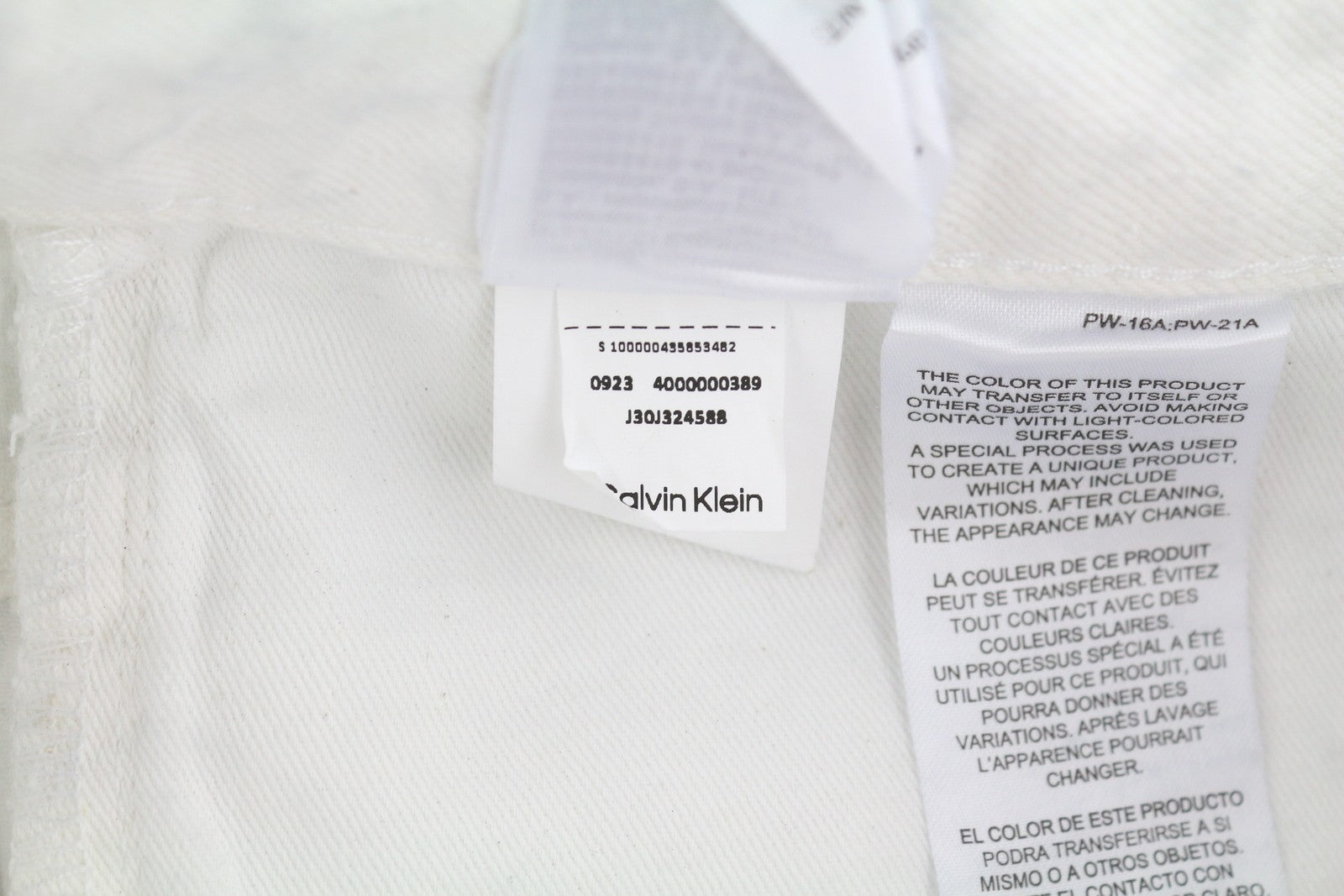 CALVIN KLEIN 90's Straight Men Jeans W34 Grey Washed Coated Zip Fly RRP€169