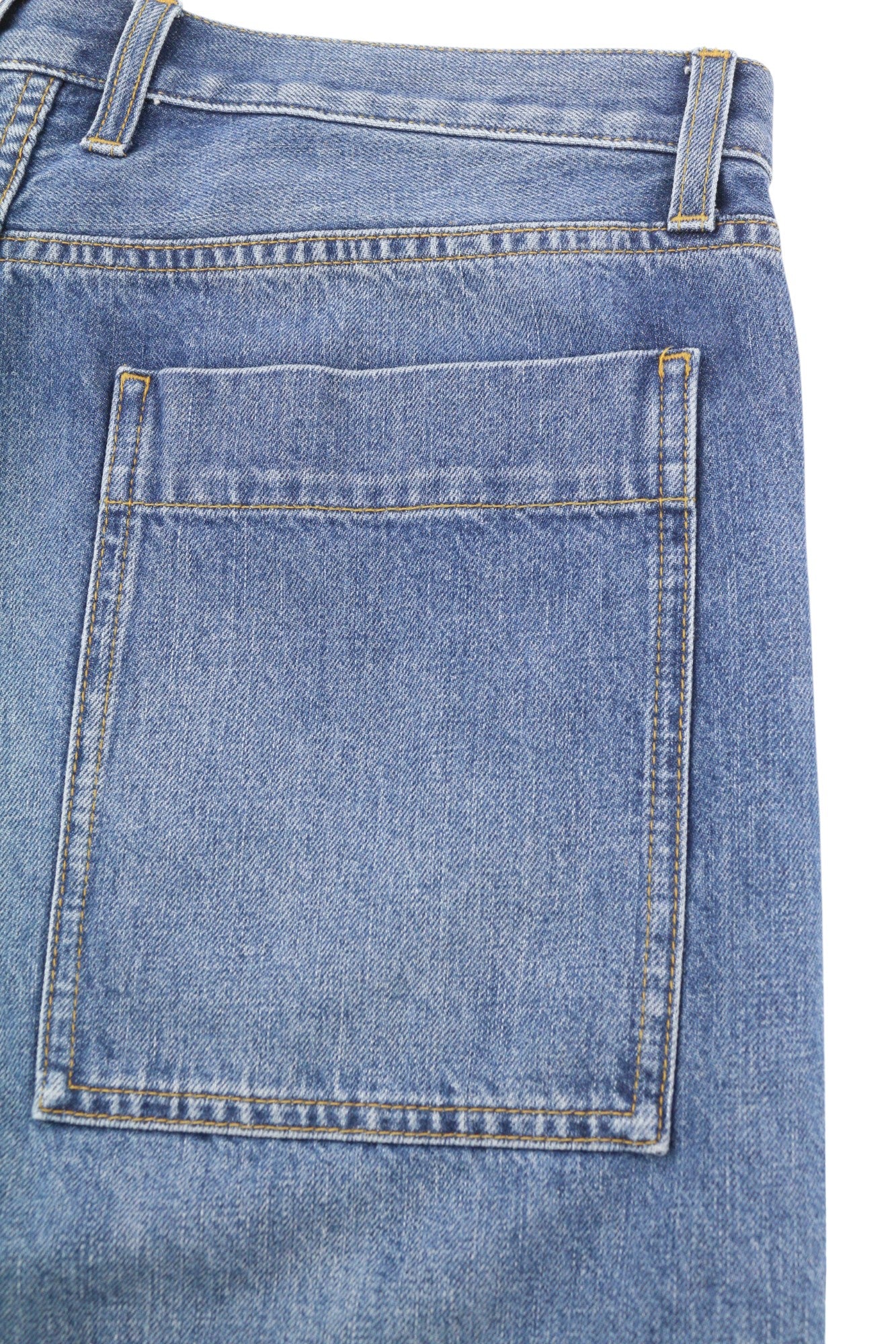 PLAN C Women Shorts 38 Washed Denim Blue Zip Fly Cotton Pockets Casual RRP€389
