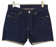 NORSE PROJECTS Men Shorts W31 Dark Blue Denim Slim Fit Zip Fly Pockets Casual