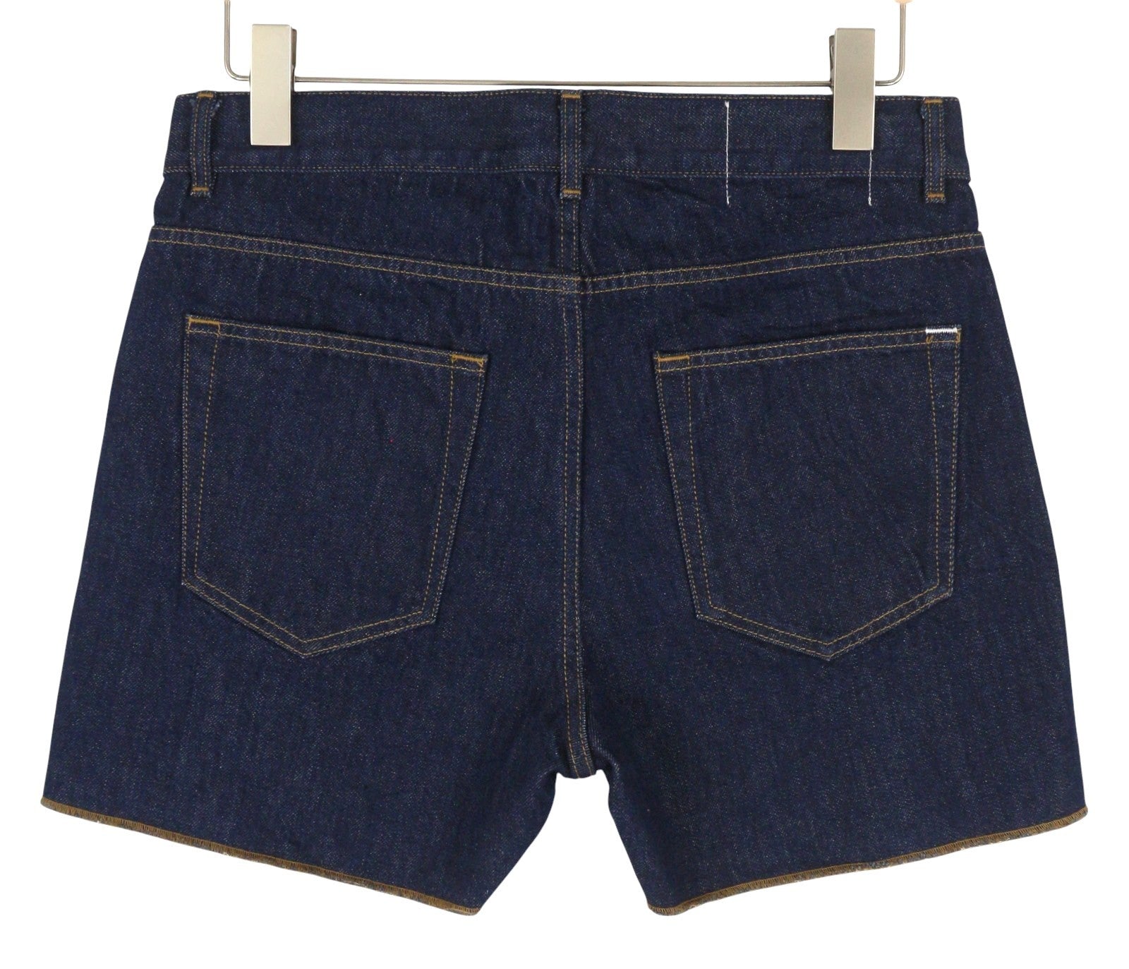 NORSE PROJECTS Men Shorts W31 Dark Blue Denim Slim Fit Zip Fly Pockets Casual