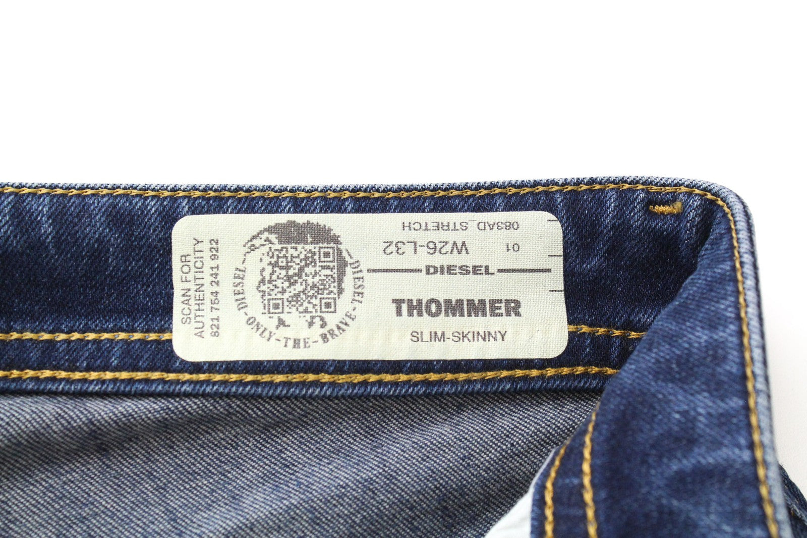 DIESEL Thommer 083AD Men's W26/L32 Slim Skinny Stretch Denim Blue Boys Jeans