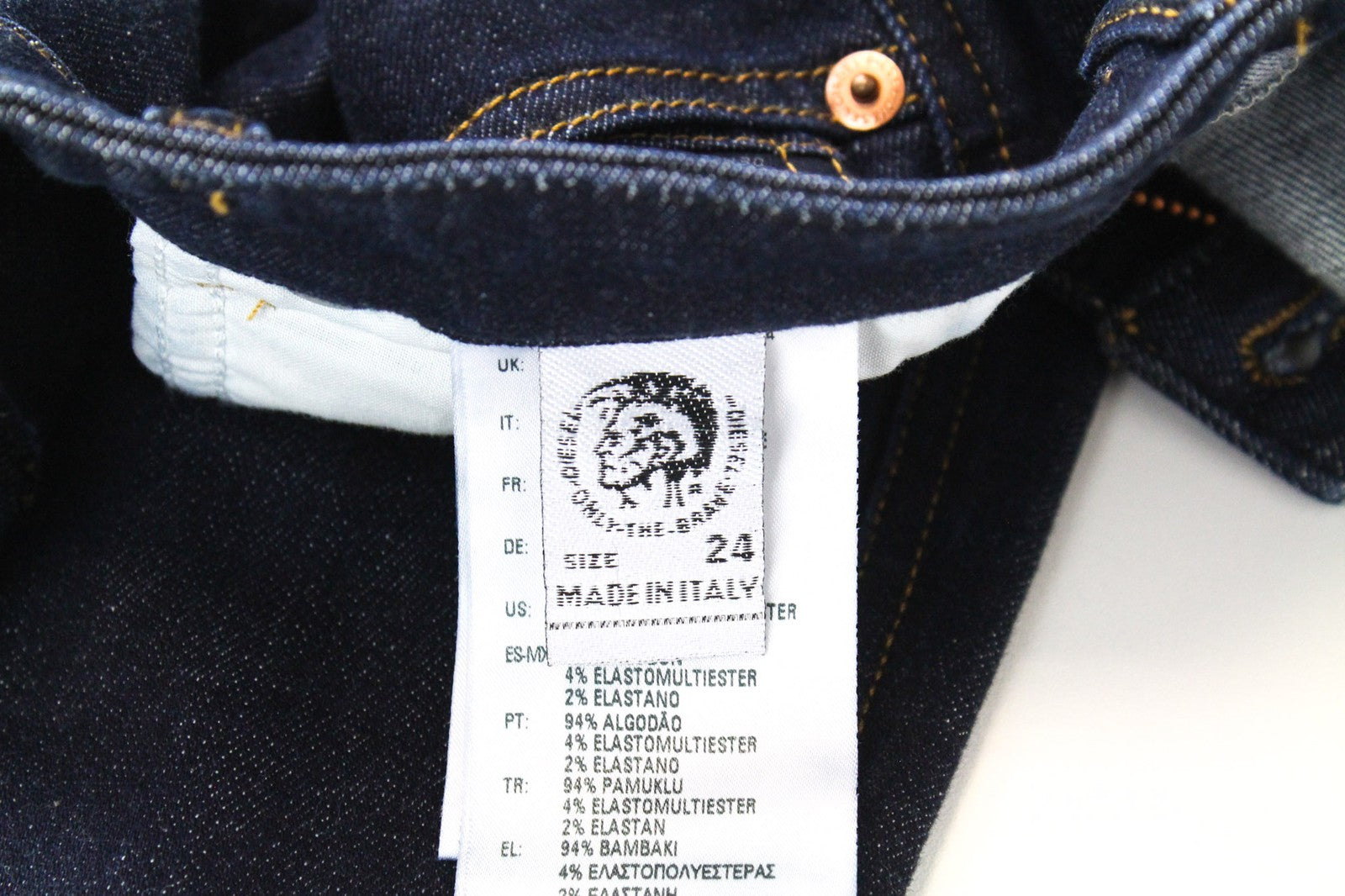 DIESEL Babhila-High 069CF Women's W24/L32 Blue Slim Fitted Stretch Skinny