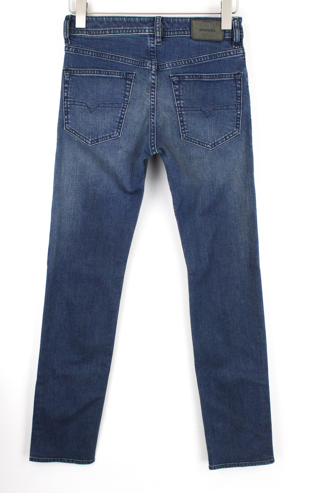 DIESEL Buster 084UT Men's Denim Pants W26/L32 Blue Slim Elastic Tapered Fit