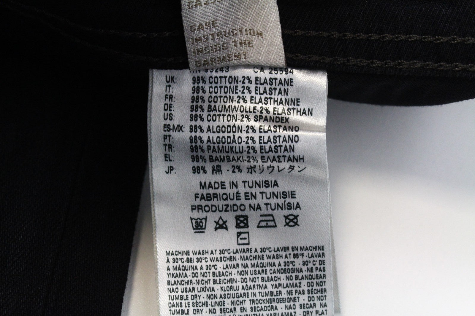 DIESEL Waykee 0886Z vyriškos džinsinės kelnės W29/L32 juodos tiesios elastinės sagų užsegimo kelnės