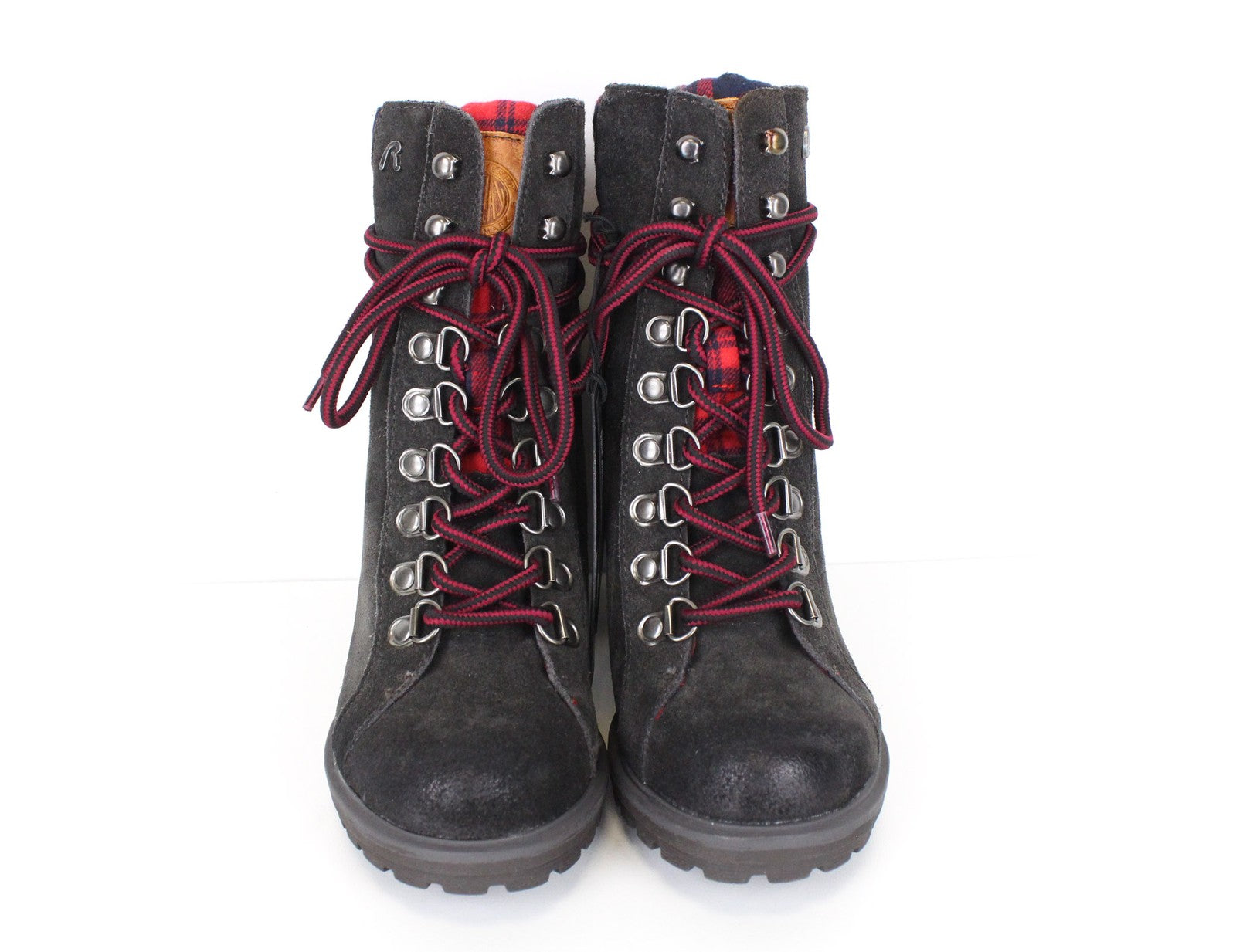 REPLAY Women's Footwear EU36/UK3.5 Brown Suede Lace-Up Ankle High-Heel