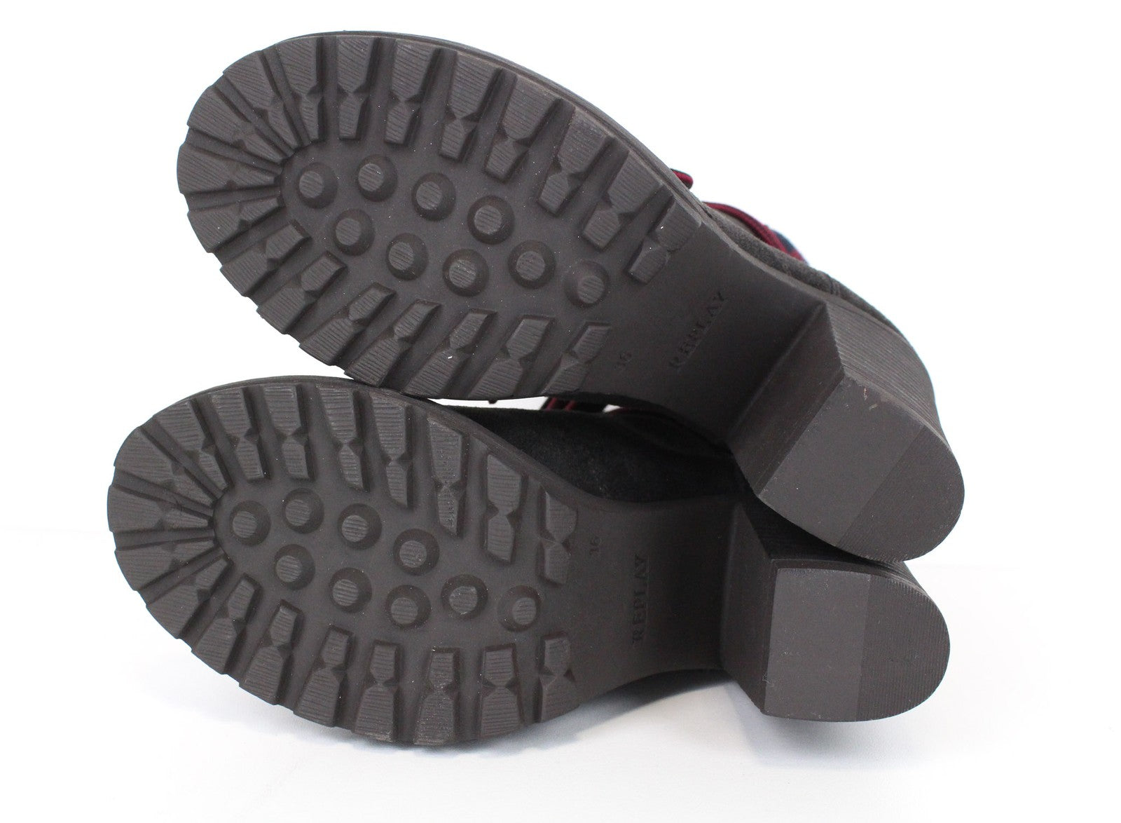 REPLAY Women's Footwear EU36/UK3.5 Brown Suede Lace-Up Ankle High-Heel