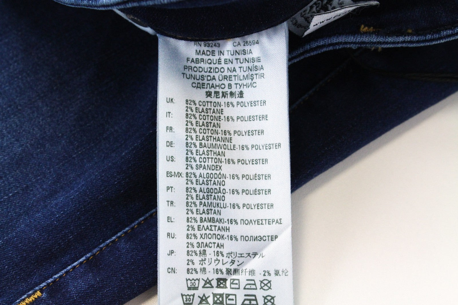 DIESEL Slandy-Low R98AJ Women's Denim Pants W25/L32 Blue Super Slim Elastic Fit