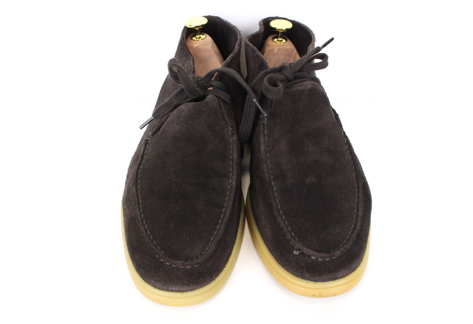 SUITSUPPLY Men's Everyday Footwear EU42/UK8 Brown Suede Leather Chukka High-Top