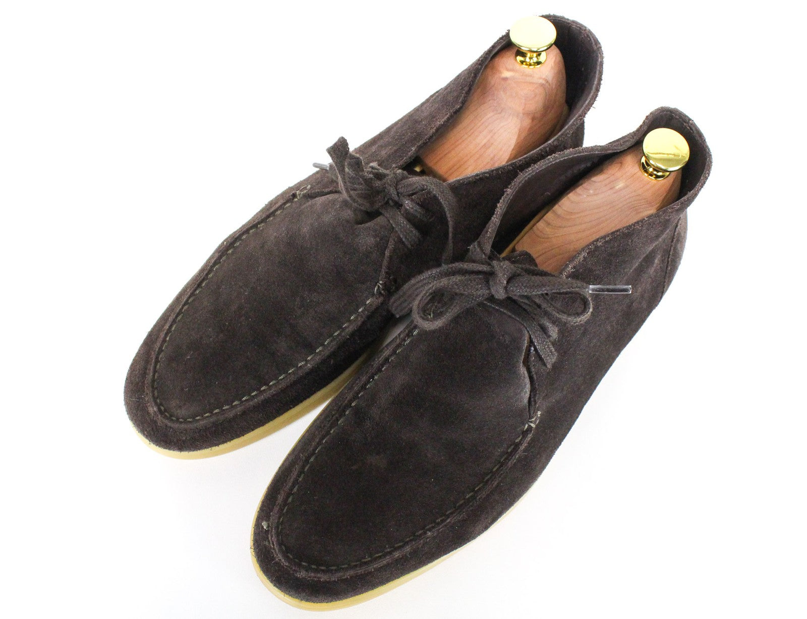 SUITSUPPLY Men's Everyday Footwear EU42/UK8 Brown Suede Leather Chukka High-Top