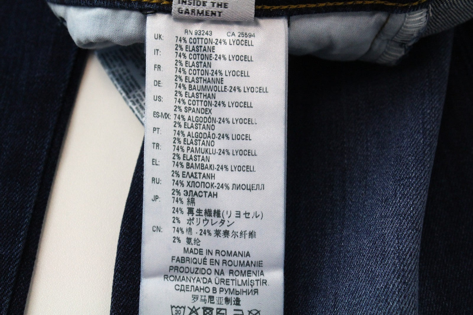 DIESEL D-Bazer 083AT Men's Denim Pants W26/L32 Dark Blue Slim Taper Button Fly