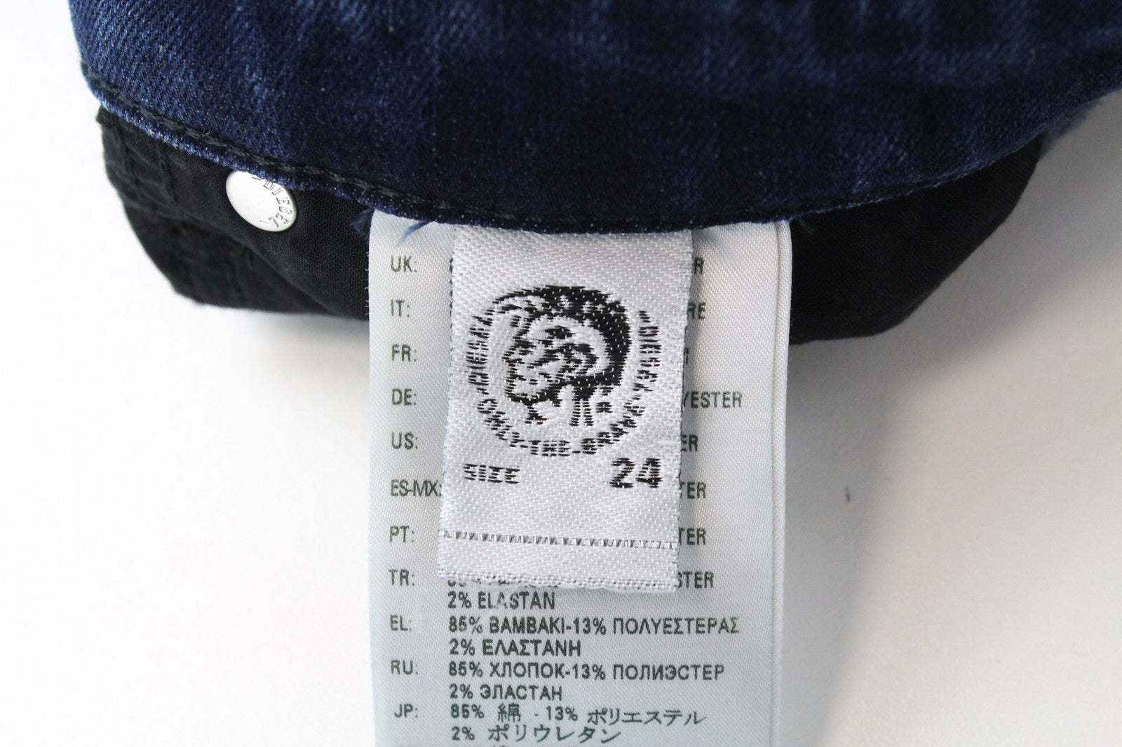 DIESEL Babhila 083AE Women's Denim Pants W24/L30 Dark Blue Elastic Slim Fitted