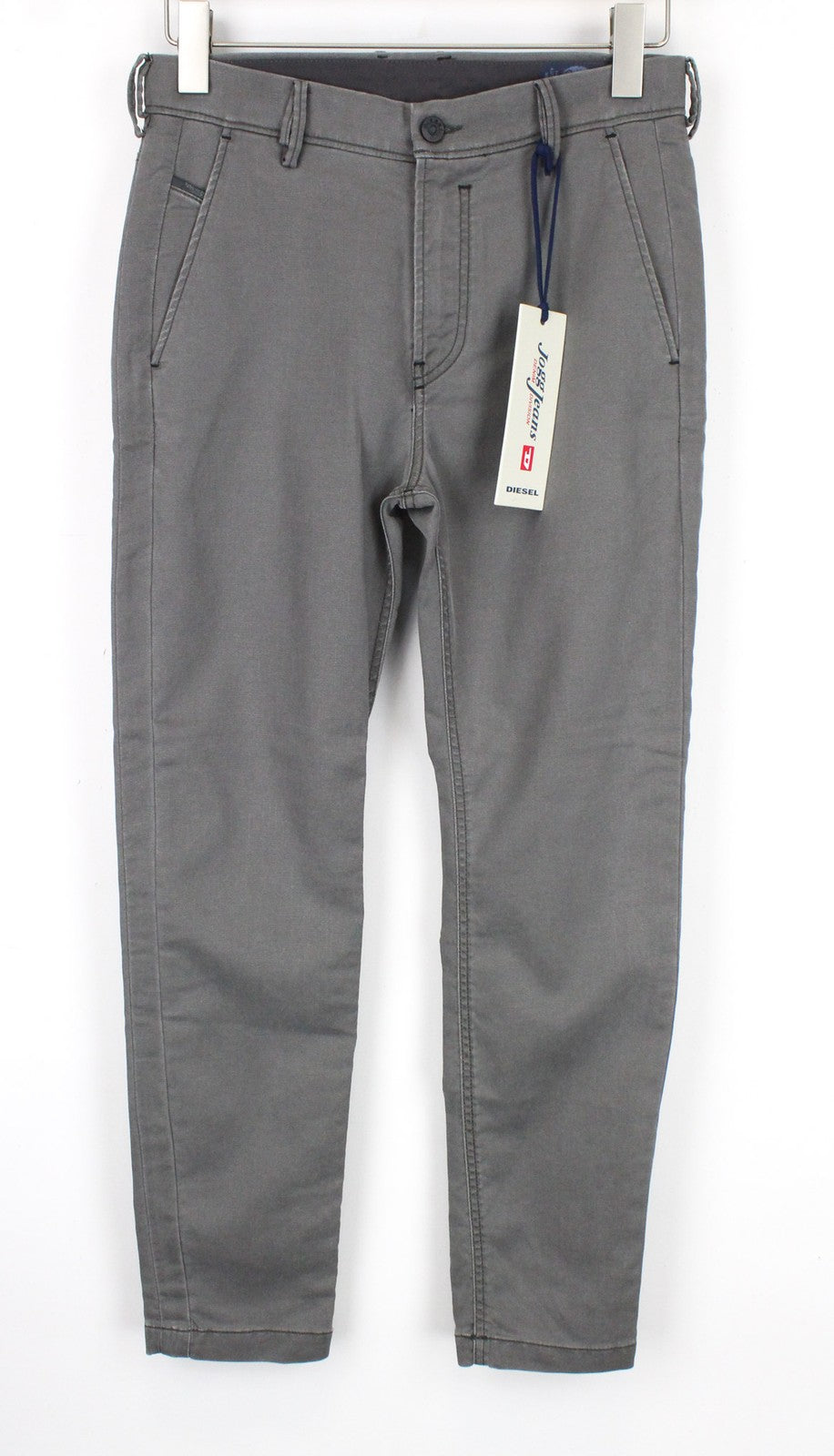 DIESEL Slim-Chino-M-NE 0685E Men's Pants W28 Grey Jogg Slim Sweat Tapered