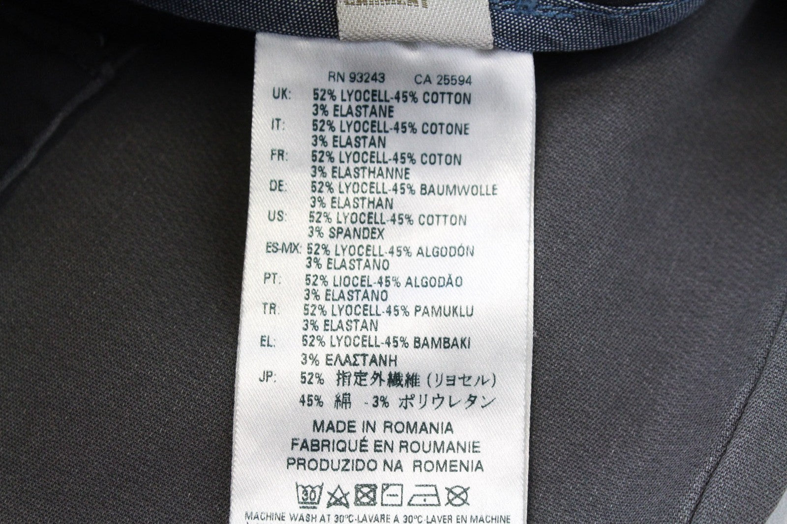 DIESEL Slim-Chino-M-NE 0685E Men's Pants W28 Grey Jogg Slim Sweat Tapered