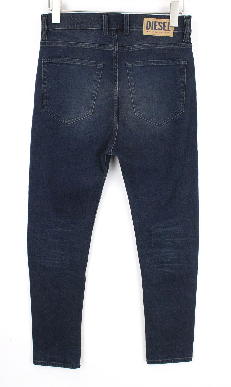 DIESEL D-Vider 084AU Men's Denim Pants W27/L30 Dark Blue Elastic Carrot Button