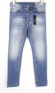 DIESEL Tepphar 0842H Men's Denim Pants W27/L32 Blue Elastic Slim Carrot Button