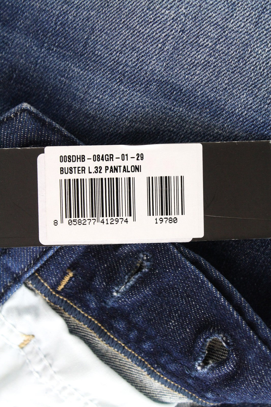 DIESEL Buster 084GR Men's Slim Tapered Stretch Blue Cotton Jeans W29 L32