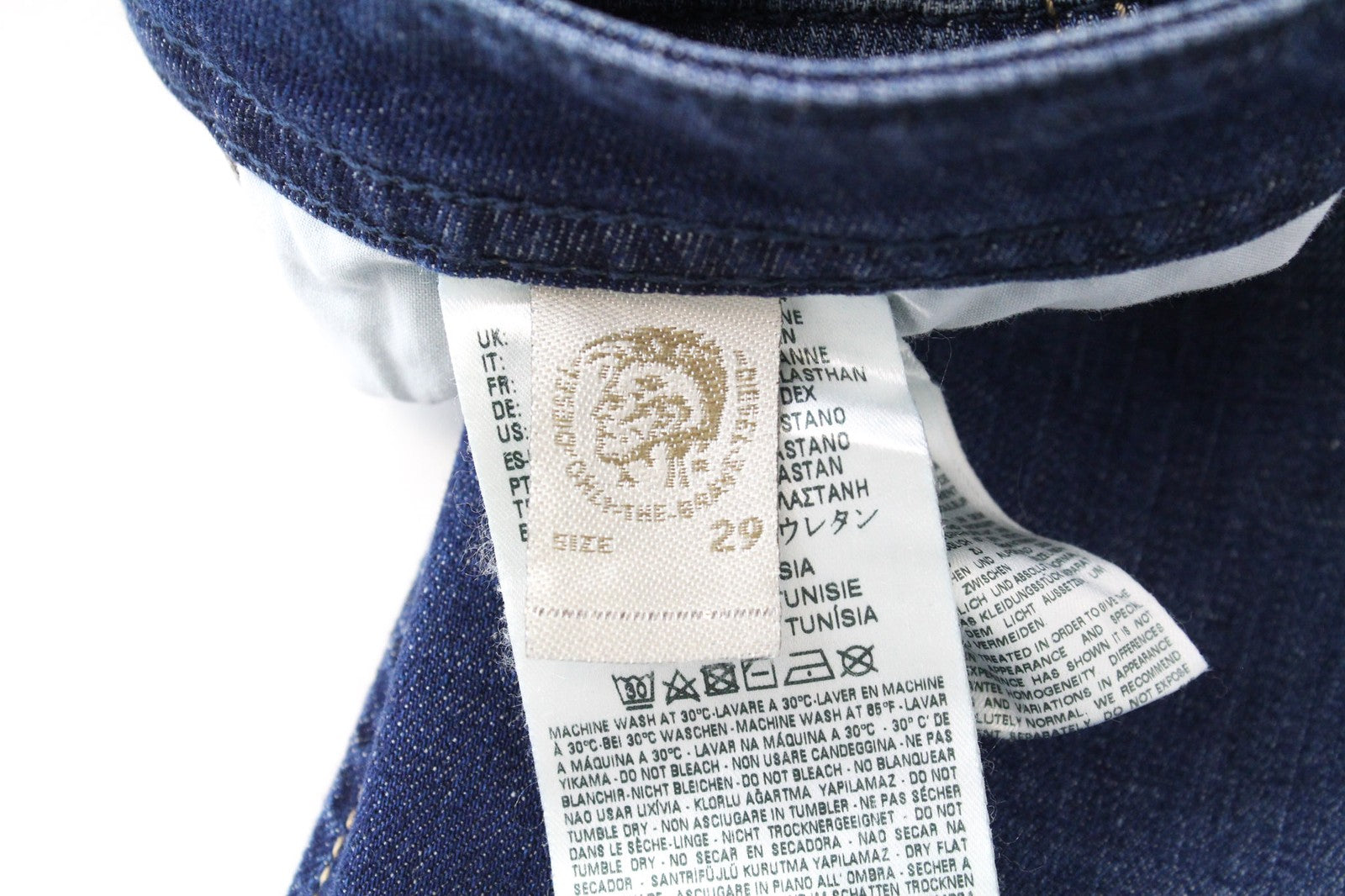 DIESEL Buster 084GR Men's Slim Tapered Stretch Blue Cotton Jeans W29 L32