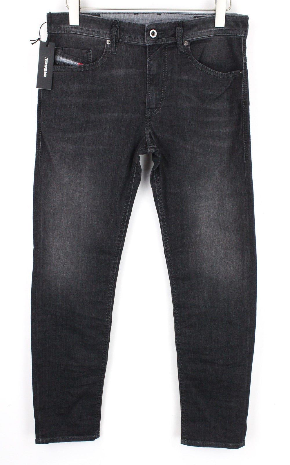 DIESEL Thommer 0687J Men's Slim Skinny Jeans W32 L30 Stretch Dark Grey