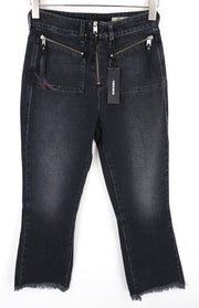 DIESEL D-Earlie 080AP Women's High Waist W26 L30 Stretch Slim Grey Jeans