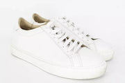 SUITSUPPLY Men's White Trainers EU37 Boys Unisex Low-Top Leather Sneakers