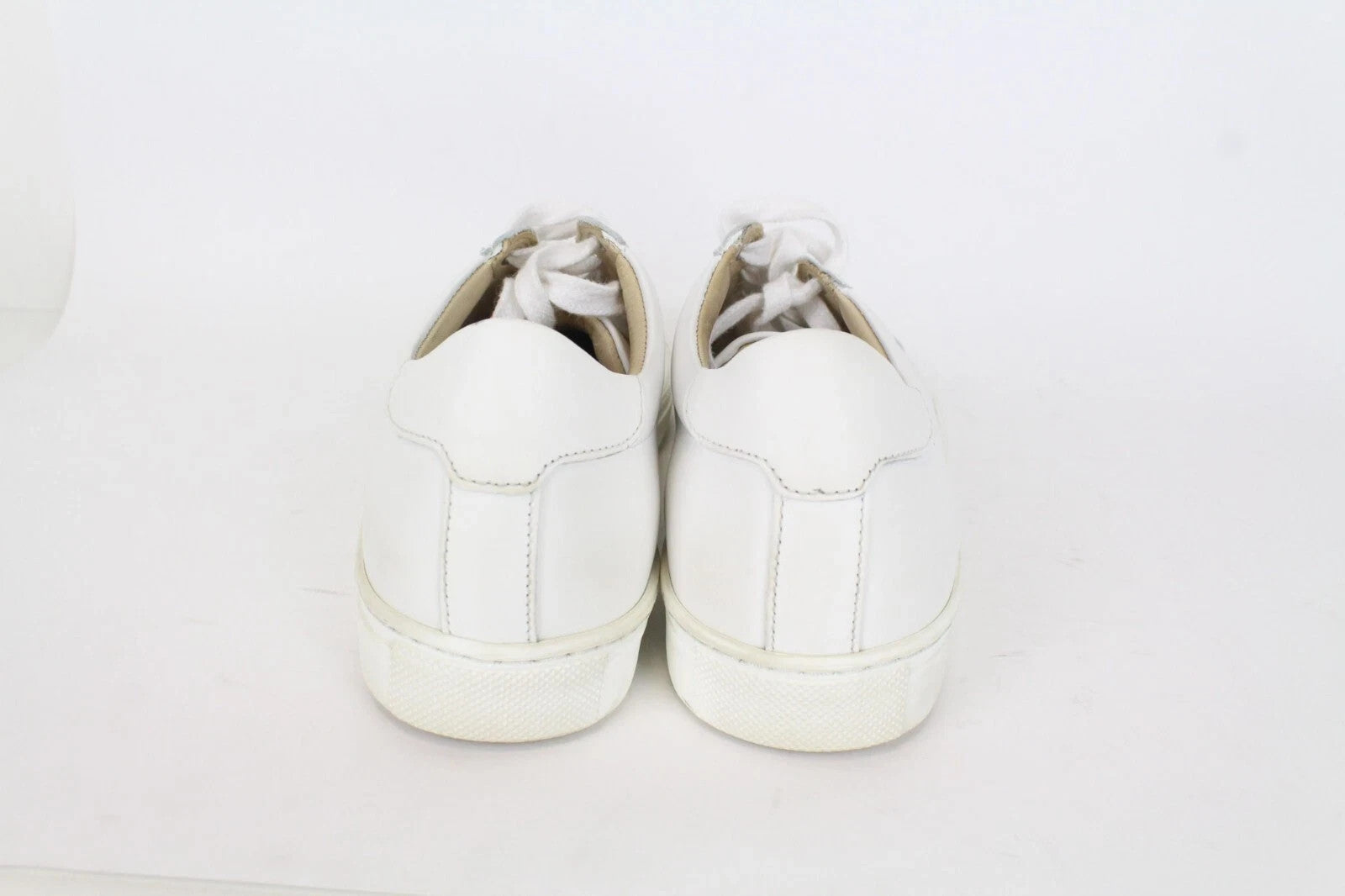 SUITSUPPLY Men's White Trainers EU37 Boys Unisex Low-Top Leather Sneakers
