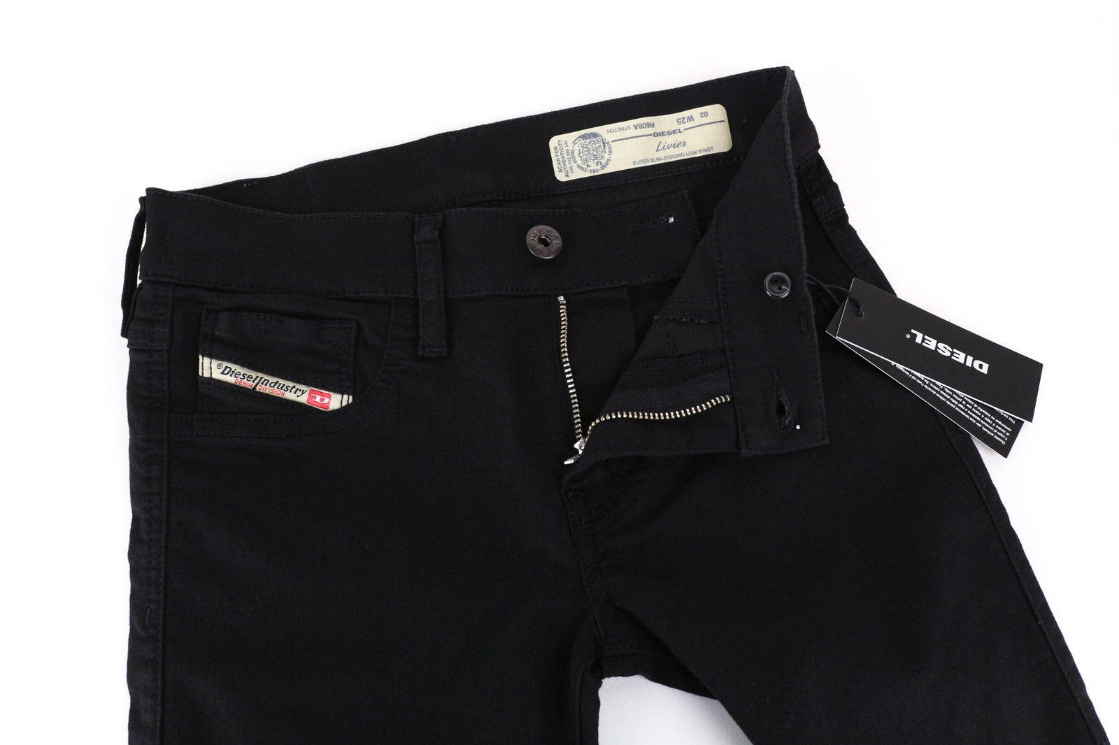 DIESEL Livier R608A Women's Jegging Black Low Waist Stretch Fit W25