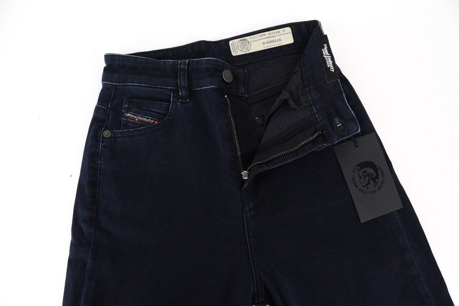 DIESEL D-Eiselle 069GL Women's Straight Stretch Jeans W24 L30 High Waist