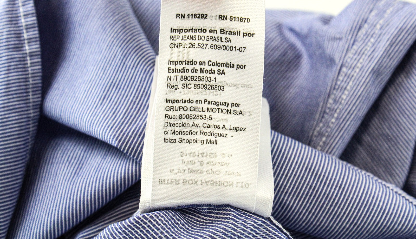 REPLAY Men's Striped Blue Twill Shirt S Pure Cotton Button-Up Long Sleeve