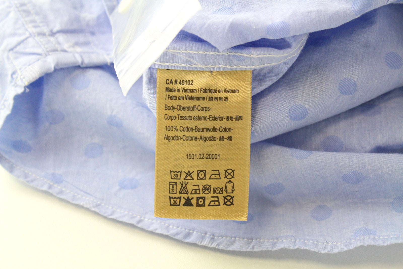 SCOTCH & SODA Ams Couture Men's Blue Shirt 2XL Cotton Dot Print Slim