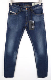 DIESEL Thommer 083AD Men's Mid Blue Slim Zip Fly Stretch Fit Jeans W29 L32