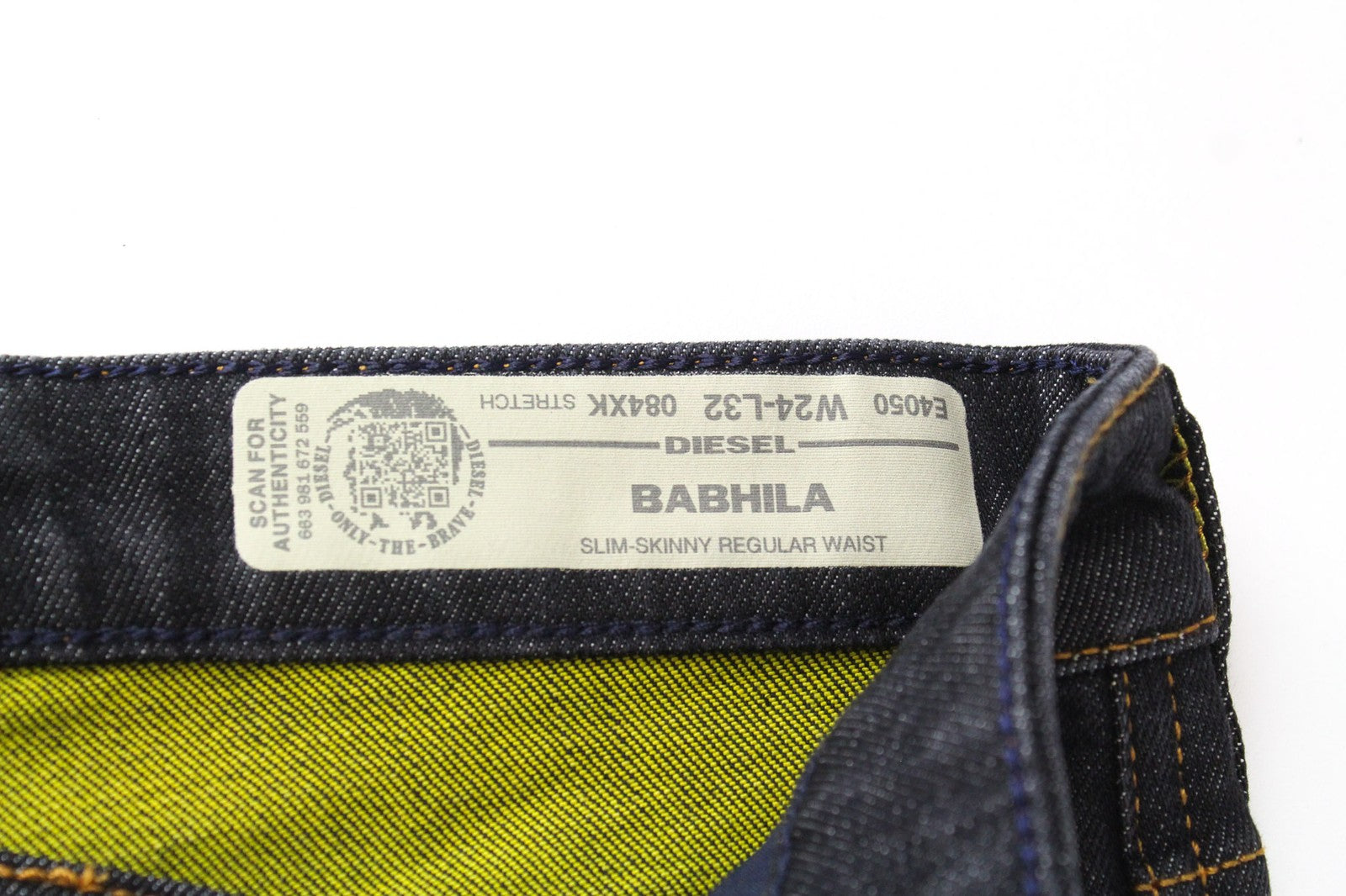 DIESEL Babhila 084XK Women's Blue Slim Stretch Cotton Jeans W24 L32