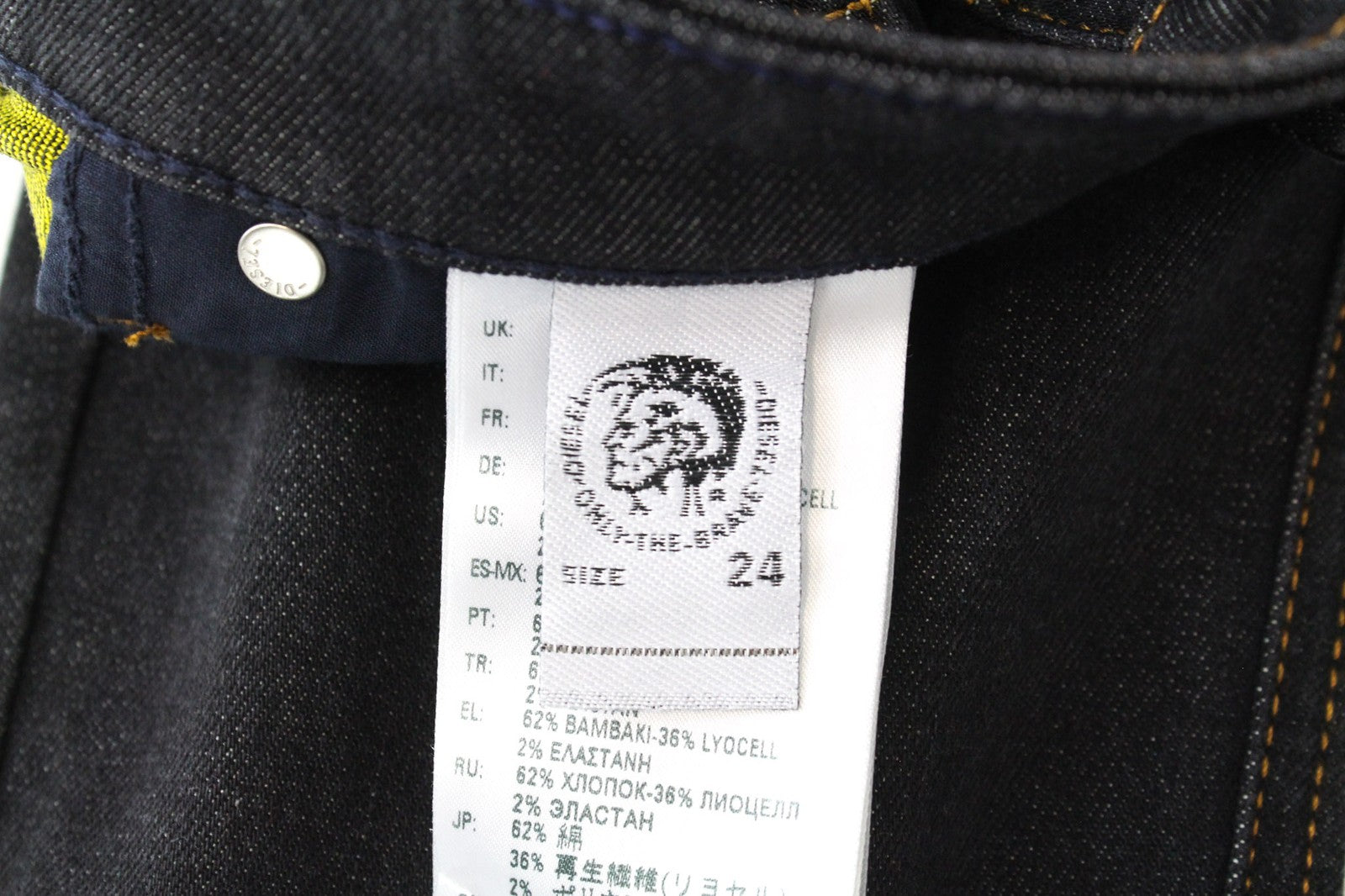 DIESEL Babhila 084XK Women's Blue Slim Stretch Cotton Jeans W24 L32