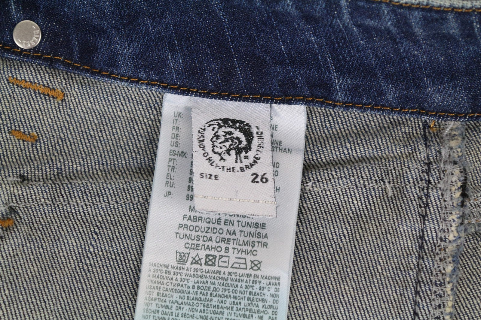 DIESEL D-Earlie 089AR Women's Slim Fit Jeans W26/L32 Mid Blue Stretch